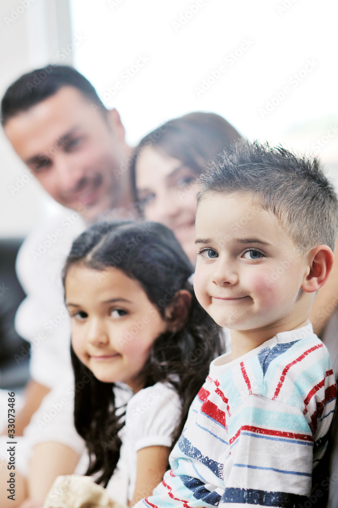 Obraz premium young family at home