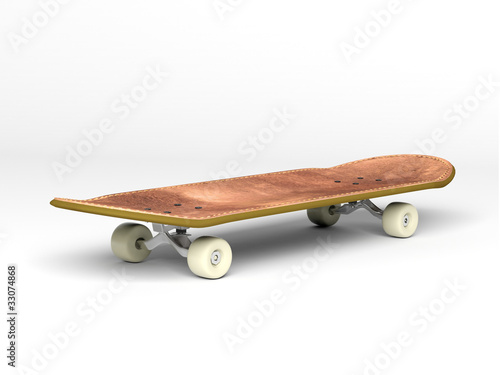 skateboard isolated on white background