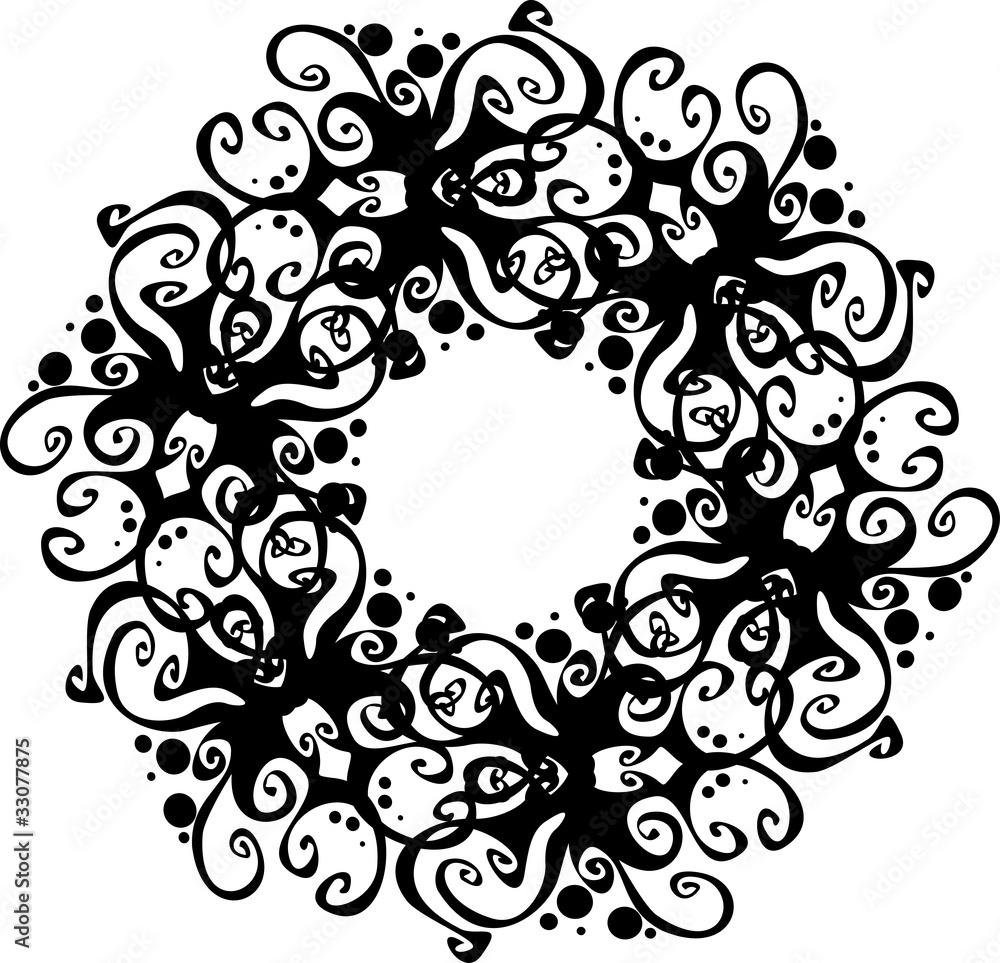 ornate abstract silhouette ornate abstract silhouette