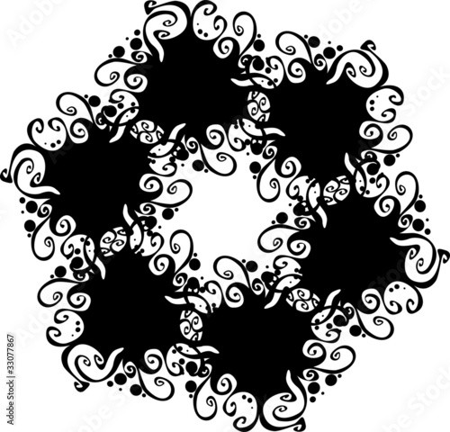 ornate abstract silhouette