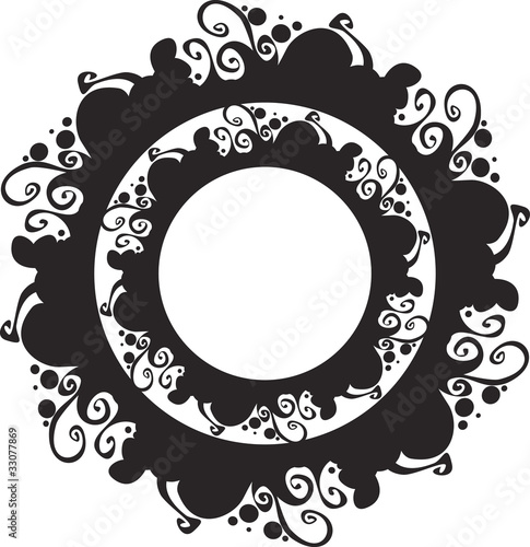 ornate abstract silhouette