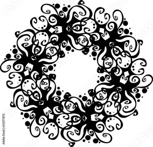 ornate abstract silhouette