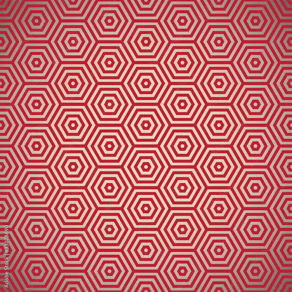 Retro seventies red pattern Retro seventies red pattern