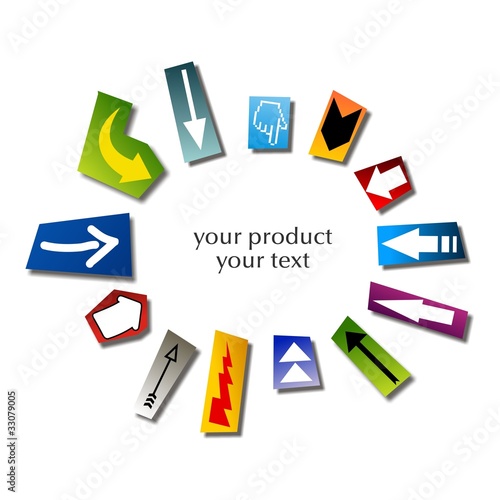REMARCAR FRASE O PRODUCTO CON FLECHAS