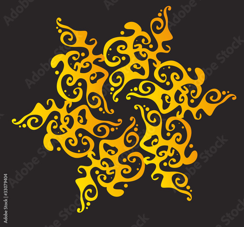 ornate abstract silhouette