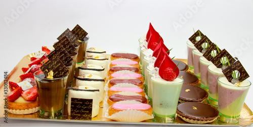 Konstfotografi plateau dessert