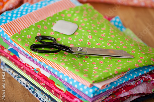 Wallpaper Mural stoffmuster und schere Torontodigital.ca