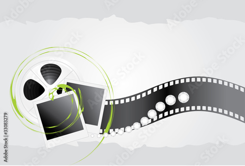 Film objects and shining stresses on the silver background