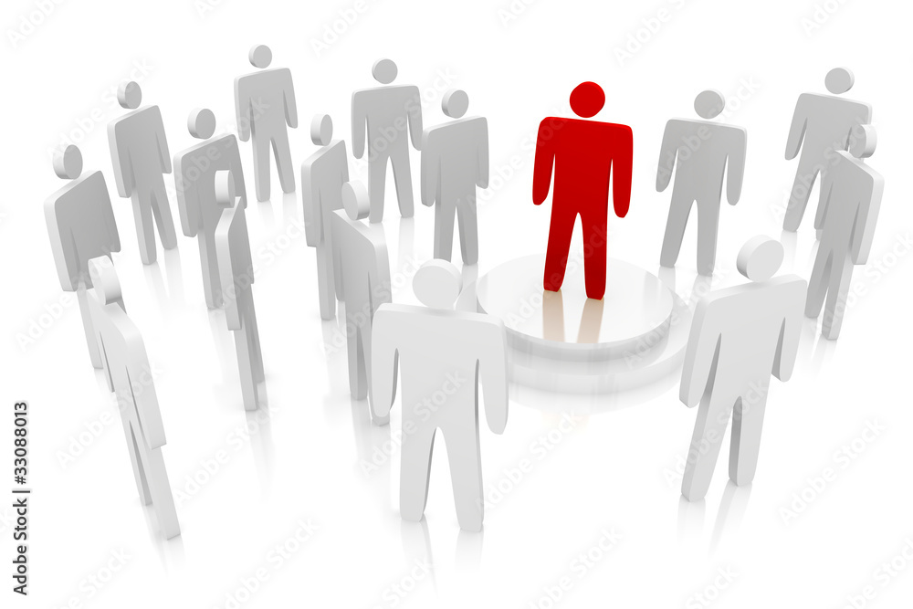 Team individuality concept. Team individuality concept.