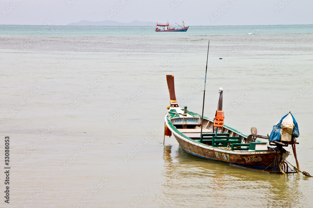 Fisherman boat at the beach, Phuket, Thailand