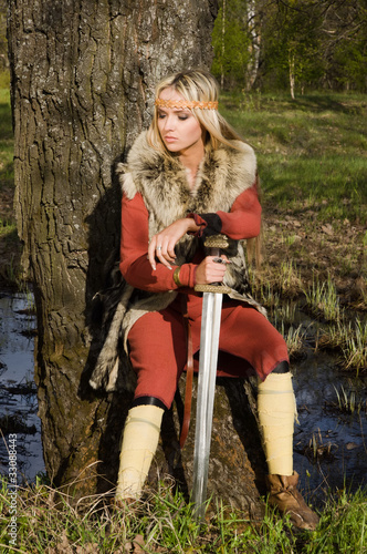 Viking girl photo