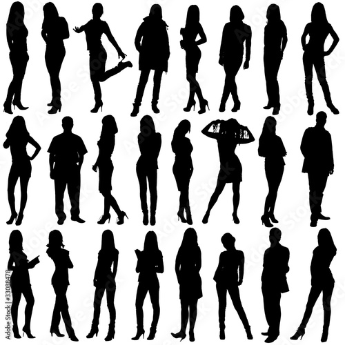 24 people silhouettes