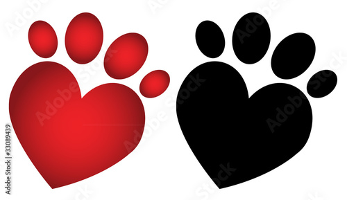 Love paw print_2