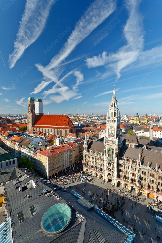 Fototapeta premium Aerial view of Munchen