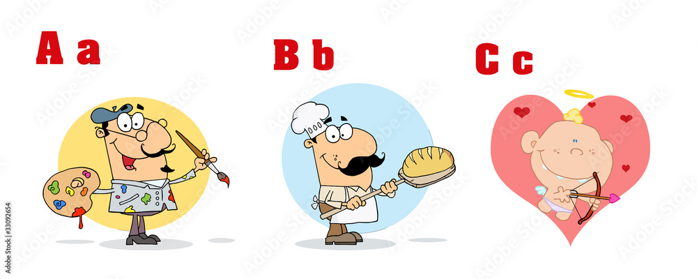ABC Funny Cartoon Alphabet ABC Funny Cartoon Alphabet