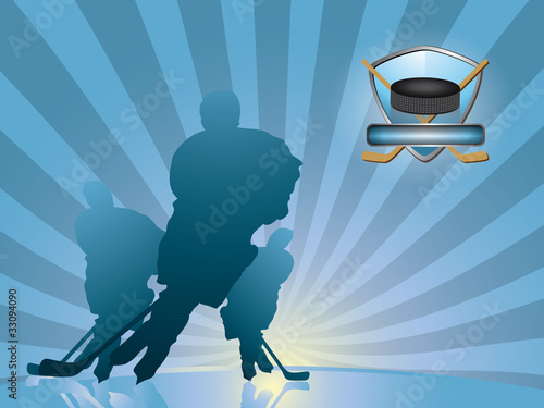 Hockey player silhouette