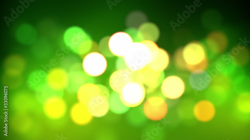 Green bokeh loop photo