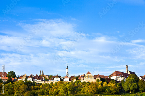 Rothenburg ob der Tauber, old famous city from medieval times