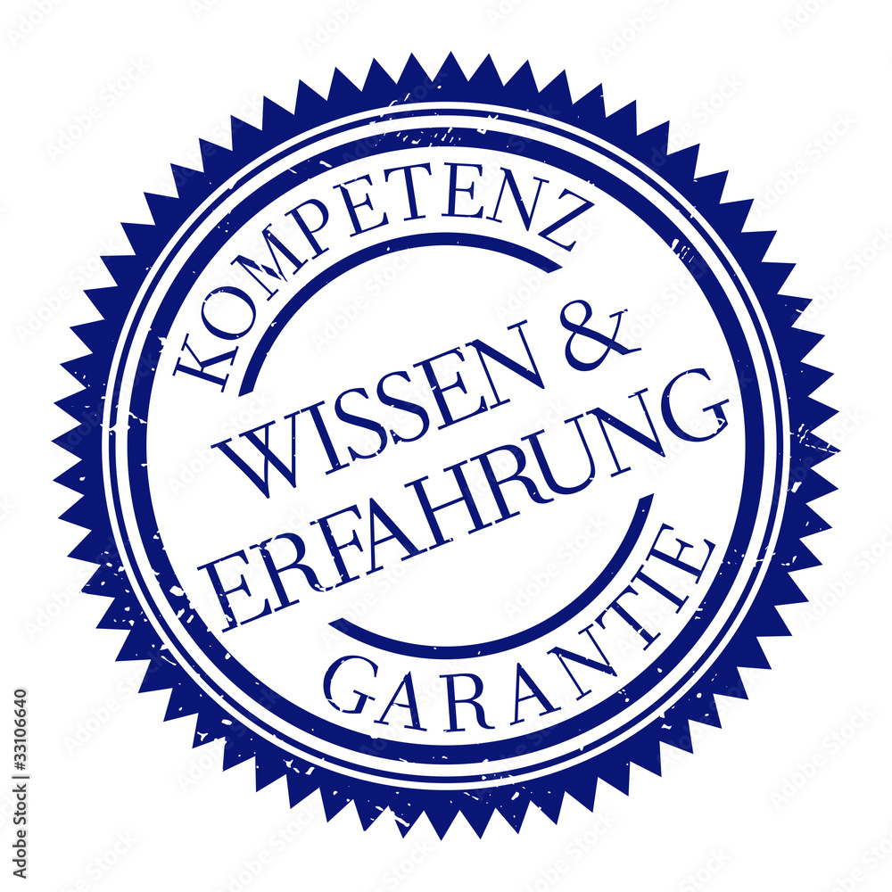 button stempel wissen erfahrung kompetenz garantie button stempel wissen erfahrung kompetenz garantie