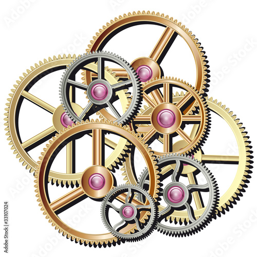Clockwork Arrangement - Zahnräder verschiedene Größen