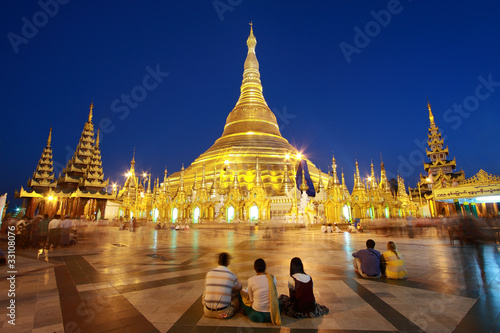 Murais de parede Shwedagon pagoda