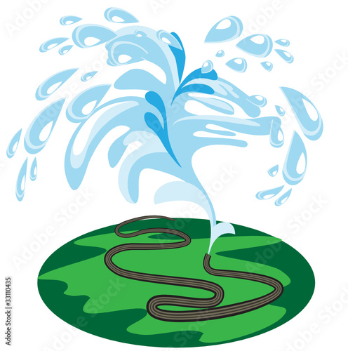 watering lawns