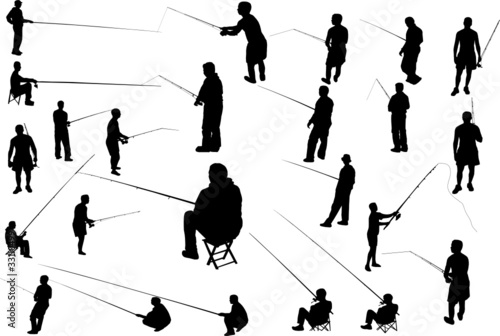 Fishermen silhouettes