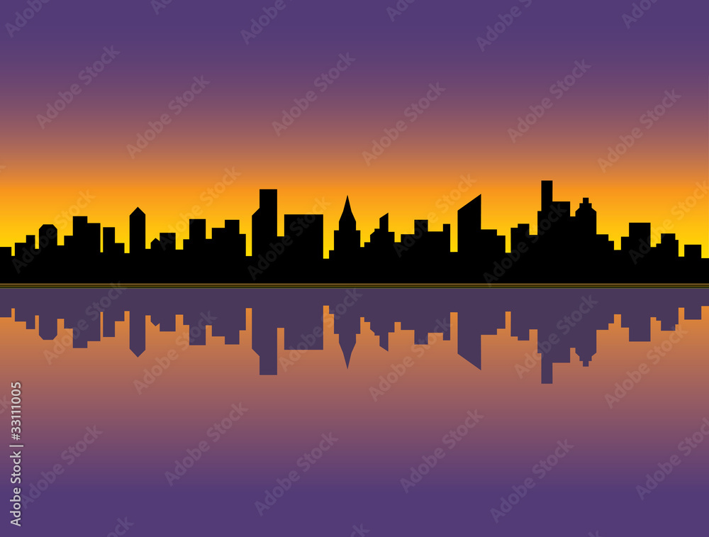 City Skyline_Sunset