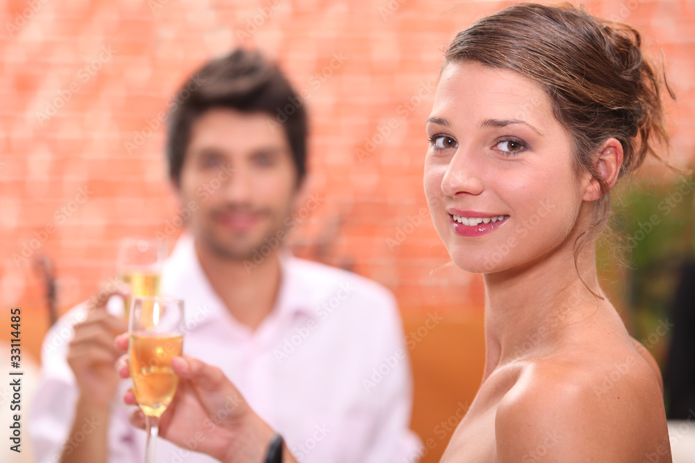 Couple celebrating Couple celebrating
