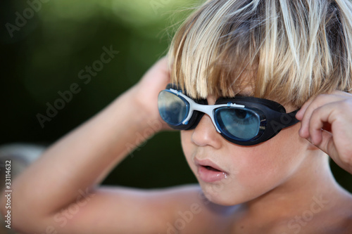 Tableau sur toile fair-haired kid