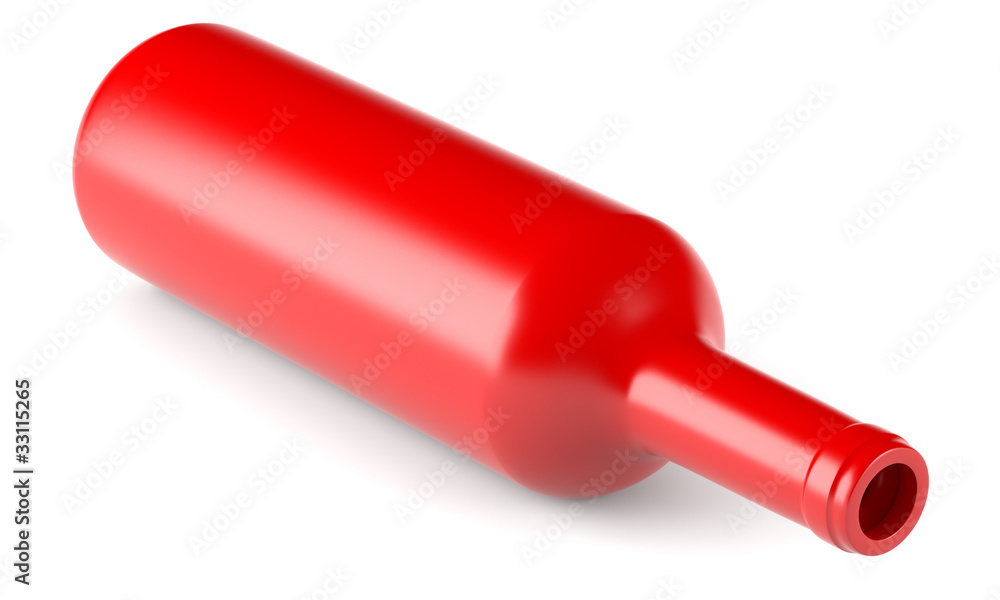 Red wine bottle isolated on white background Red wine bottle isolated on white background