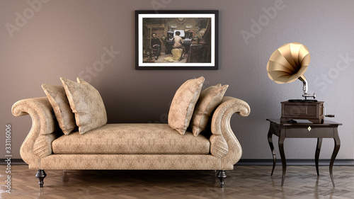 Quadro em tela Salon
