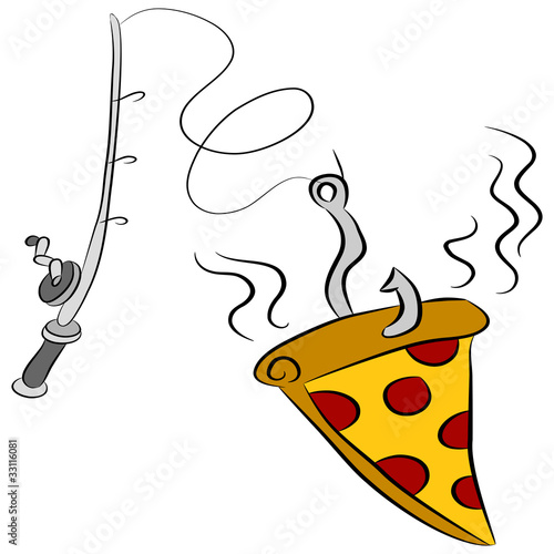 Pizza Fishing Lure