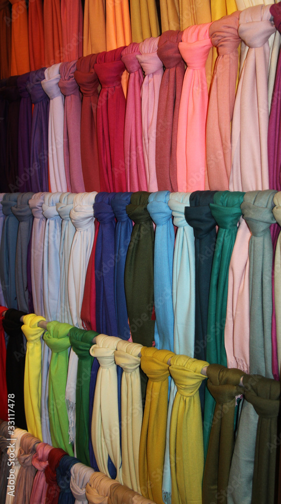 Foulards de algodón de colores