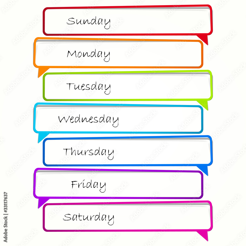 Schedule. Long sticker in the form of an empty frame. Schedule. Long sticker in the form of an empty frame.
