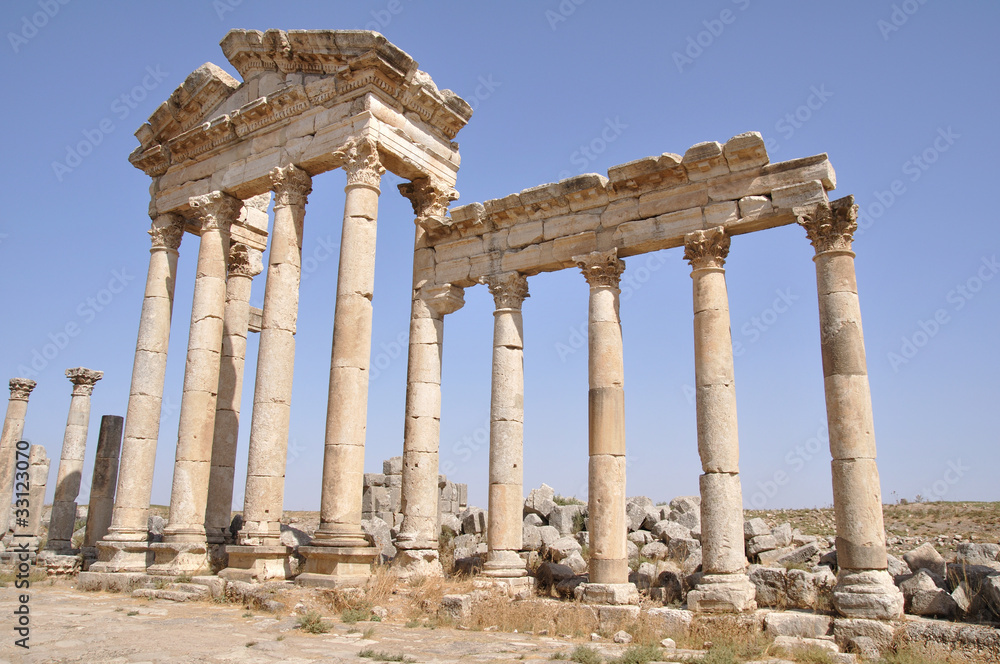 Colonnade in Apamea, Syria