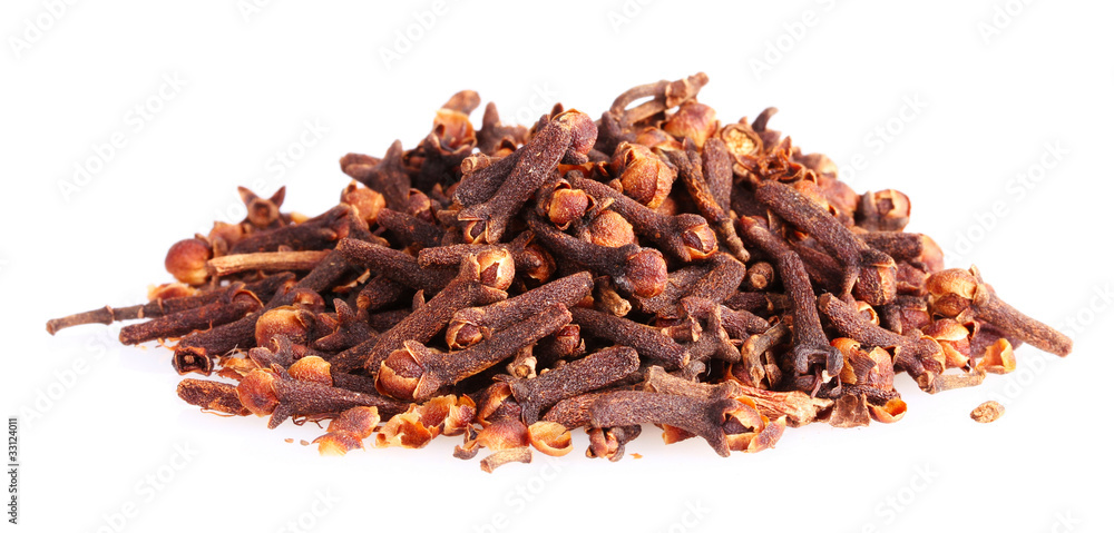 Obraz premium spice clove isolated on white
