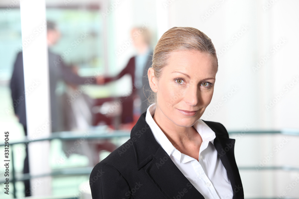 No-nonsense businesswoman in an office environment No-nonsense businesswoman in an office environment