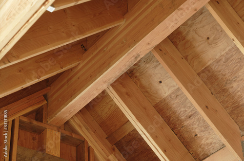 Φωτογραφία Interior View of a House Roof