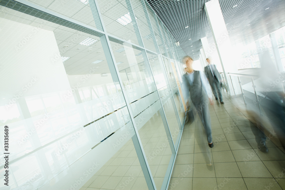 Fototapeta premium Businesspeople walking