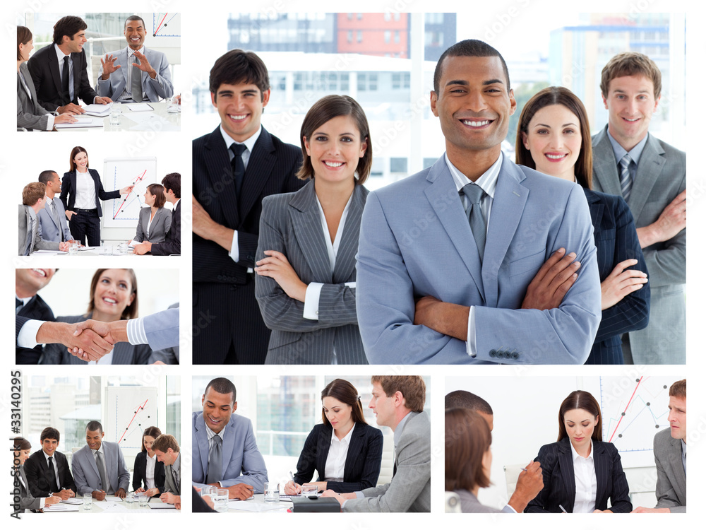 © WavebreakmediaMicro - Collage of businesspeople in many situations
