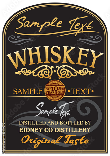 whiskey label