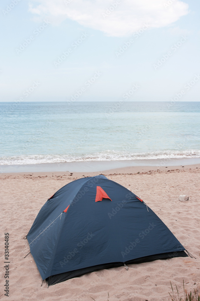 Fototapeta premium camping sea