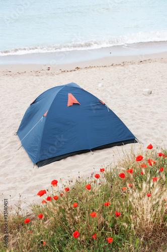 camping sea