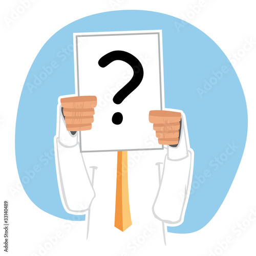Homme interrogation profil
