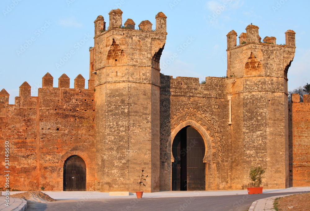 Chellah - ruins of roman buildings in Morocco, Rabat
