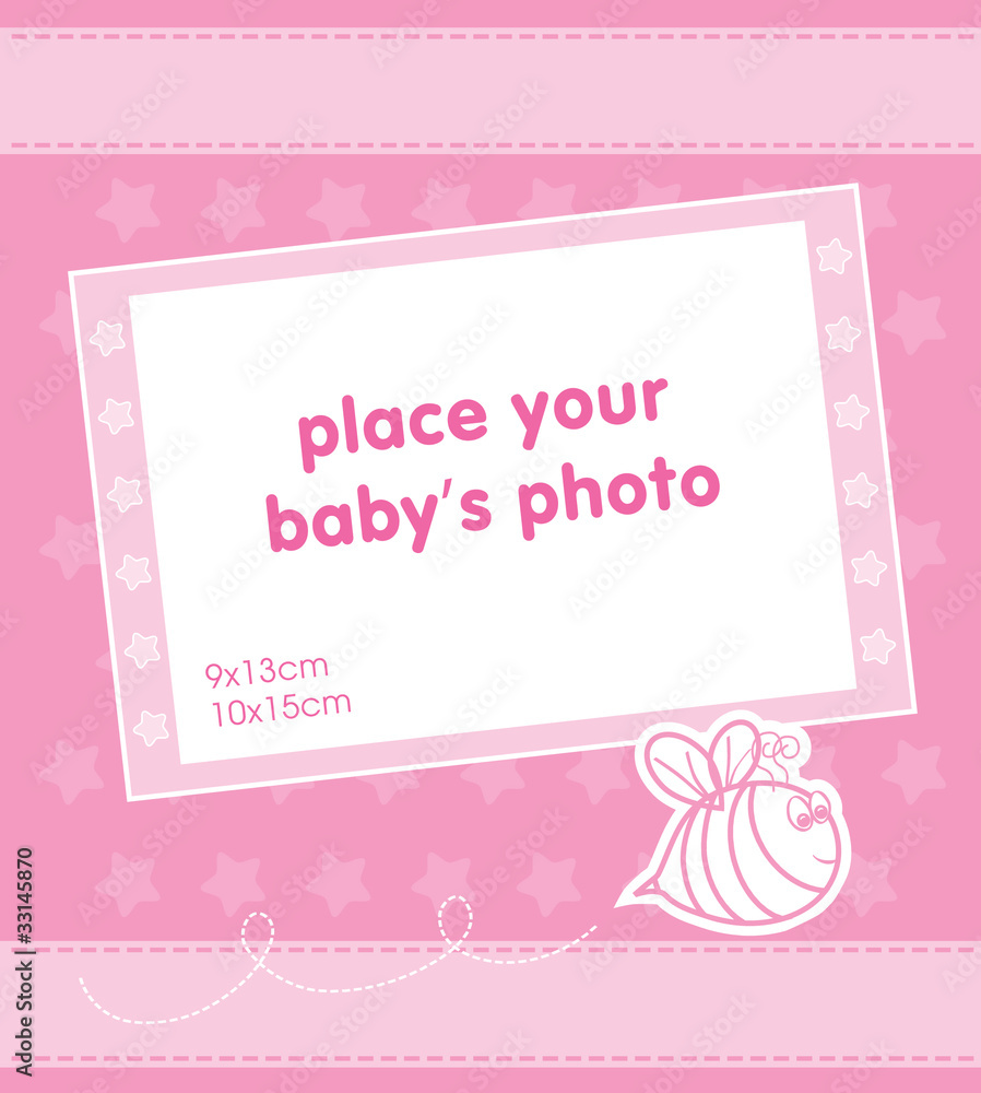 Template frame design for baby photo Template frame design for baby photo
