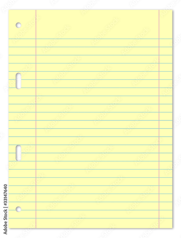 A5 Lines Yellow Paper Sheet A5 Lines Yellow Paper Sheet