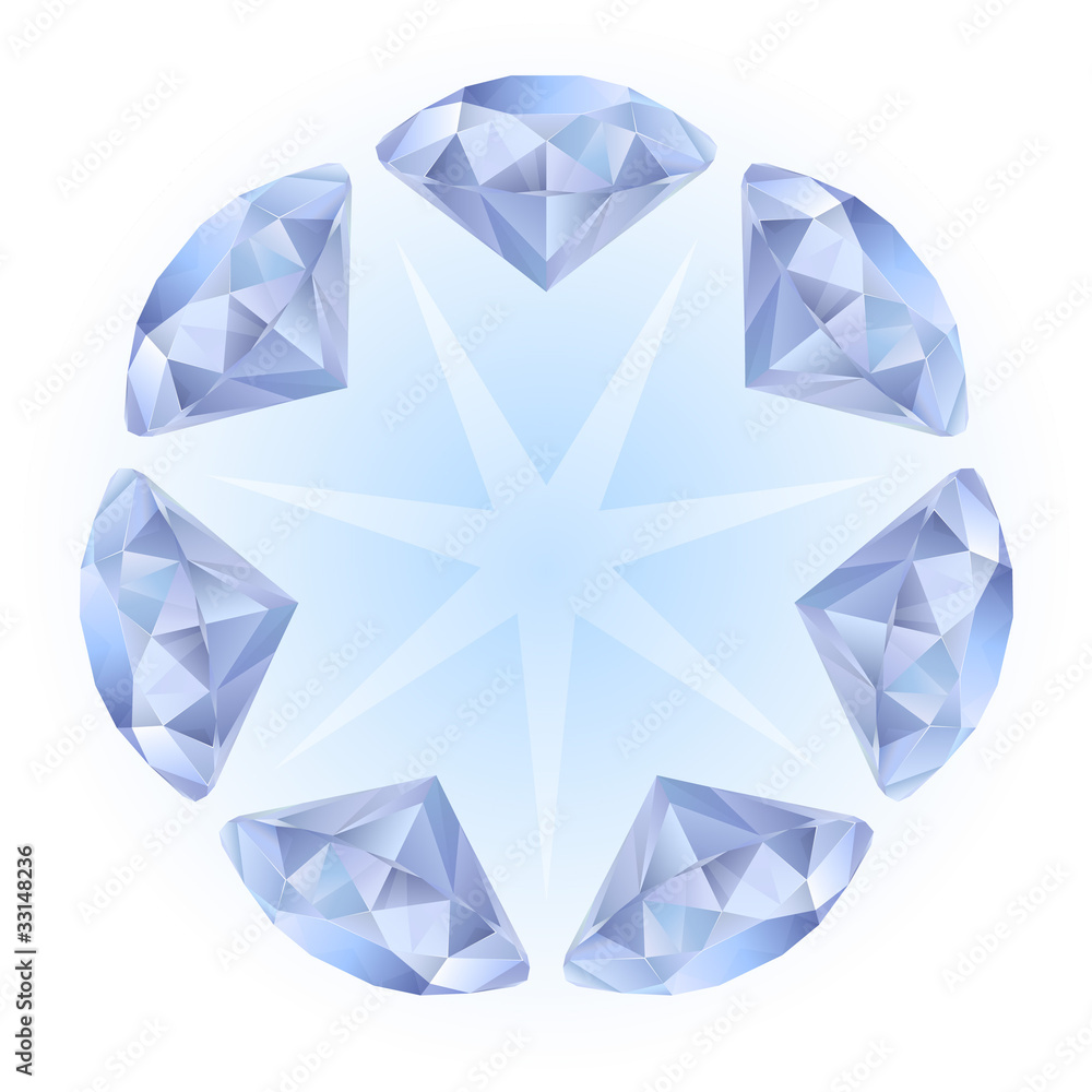 Realistic diamonds pattern Realistic diamonds pattern