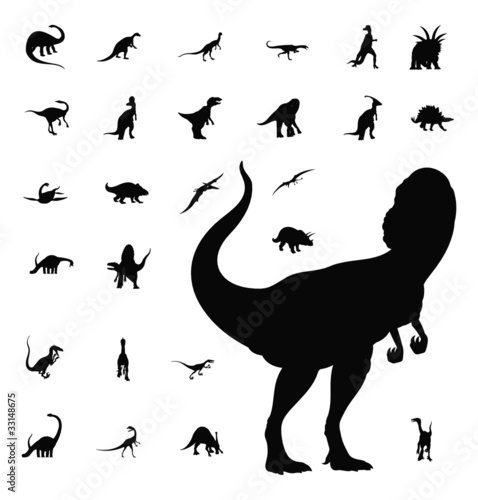 dinosaur silhouette collection